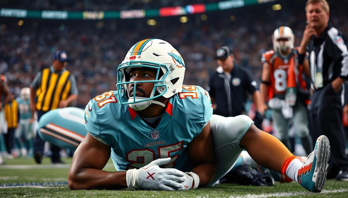 Dolphins’ Grant DuBose Taken to Hospital After Hard Hit to Head